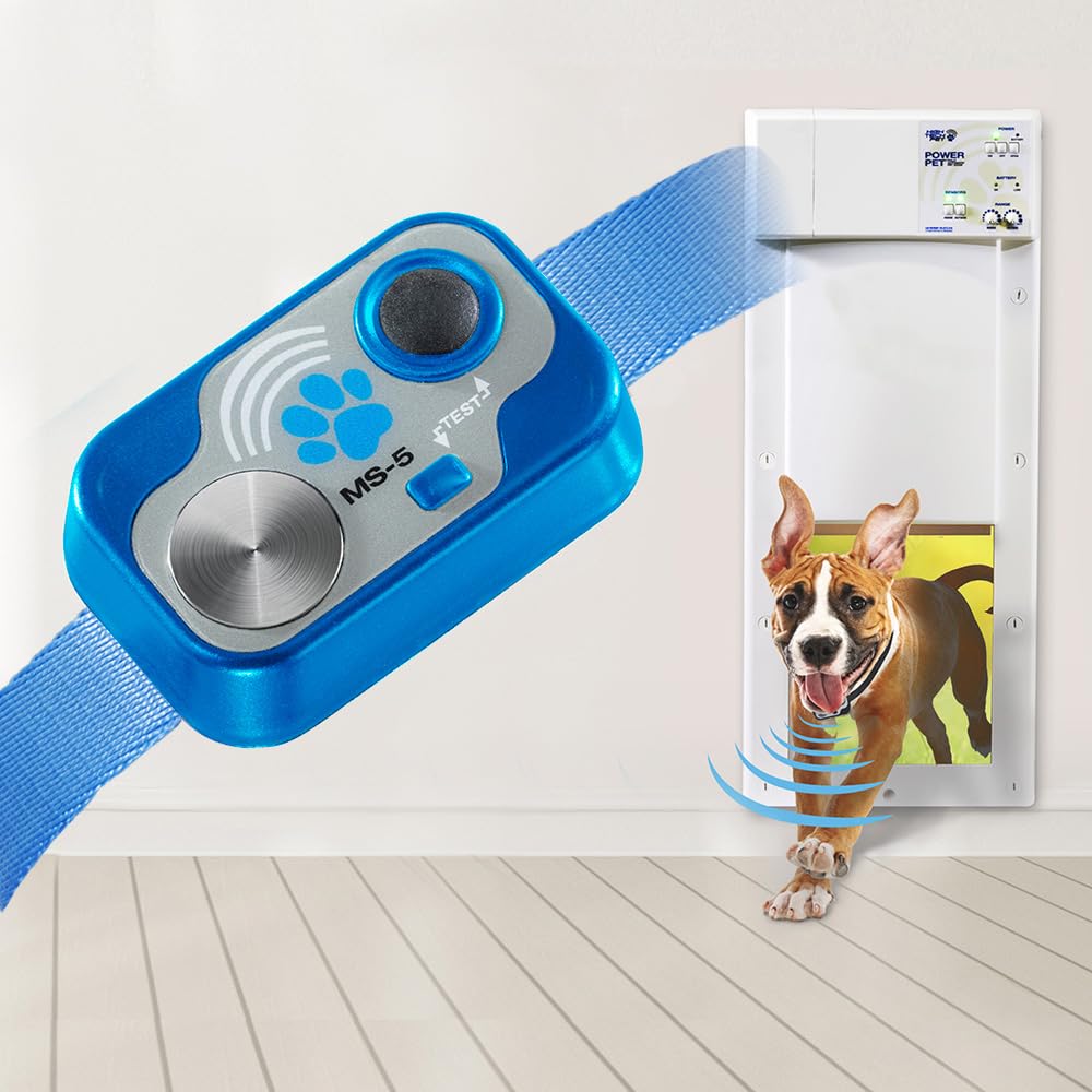 MS-5 Blue Designer Series Automatic Pet Door Collar