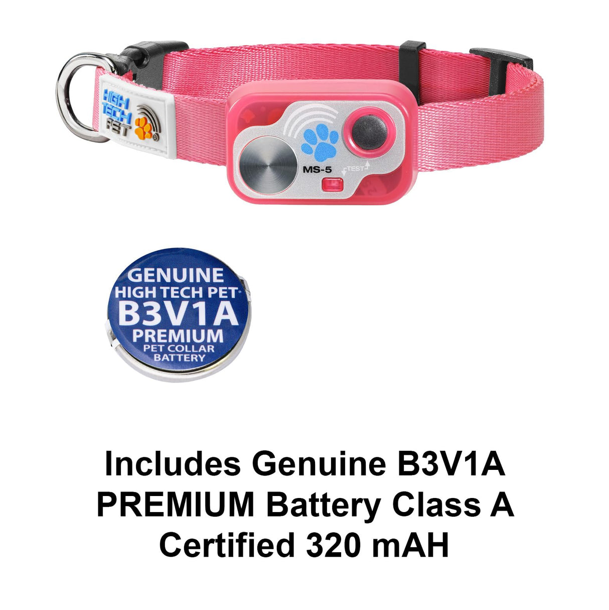 MS-5 Pink Designer Series Automatic Pet Door Collar