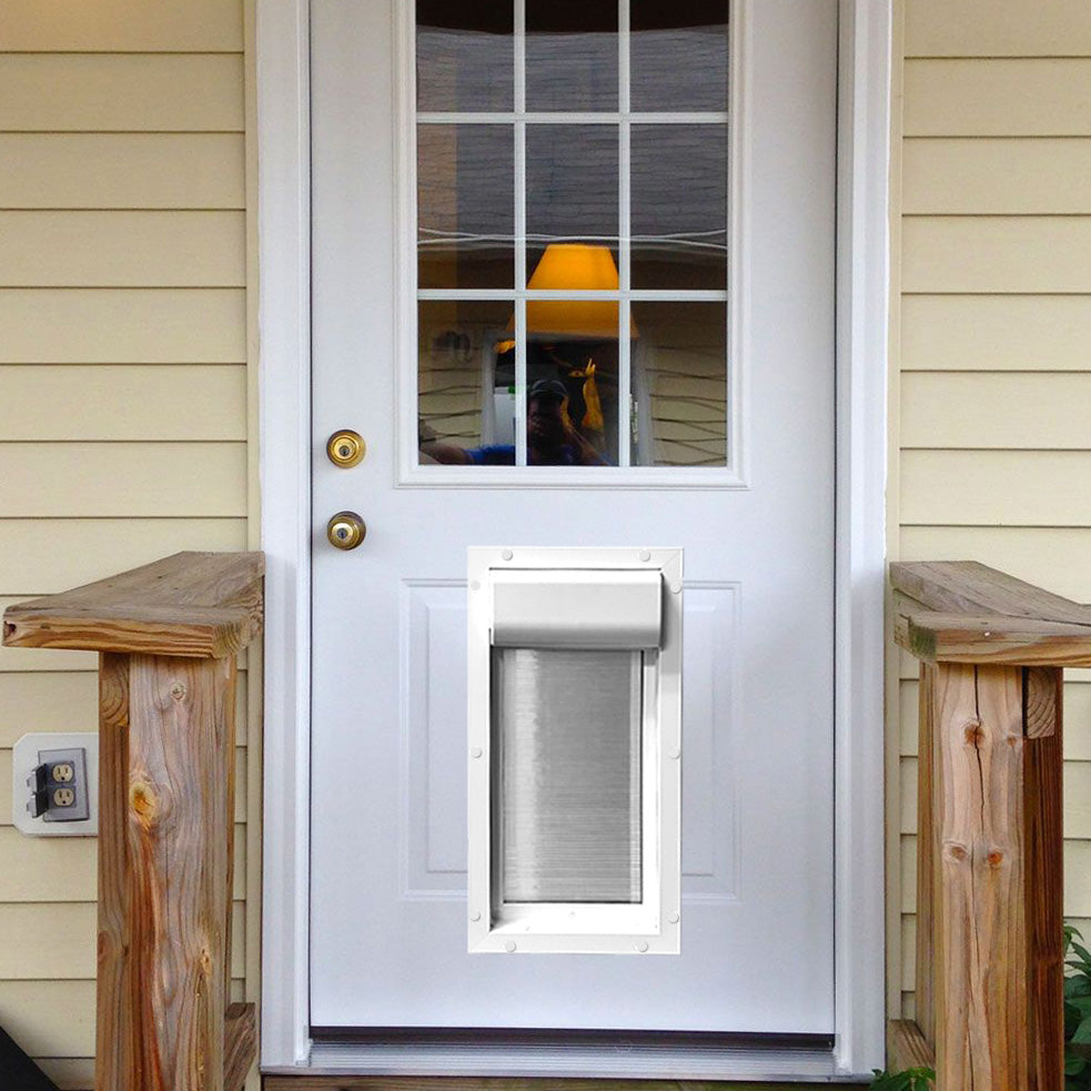 PXR-L LARGE DOOR MOUNT POWER PET ROLL UP WiFi ENABLED PET DOOR