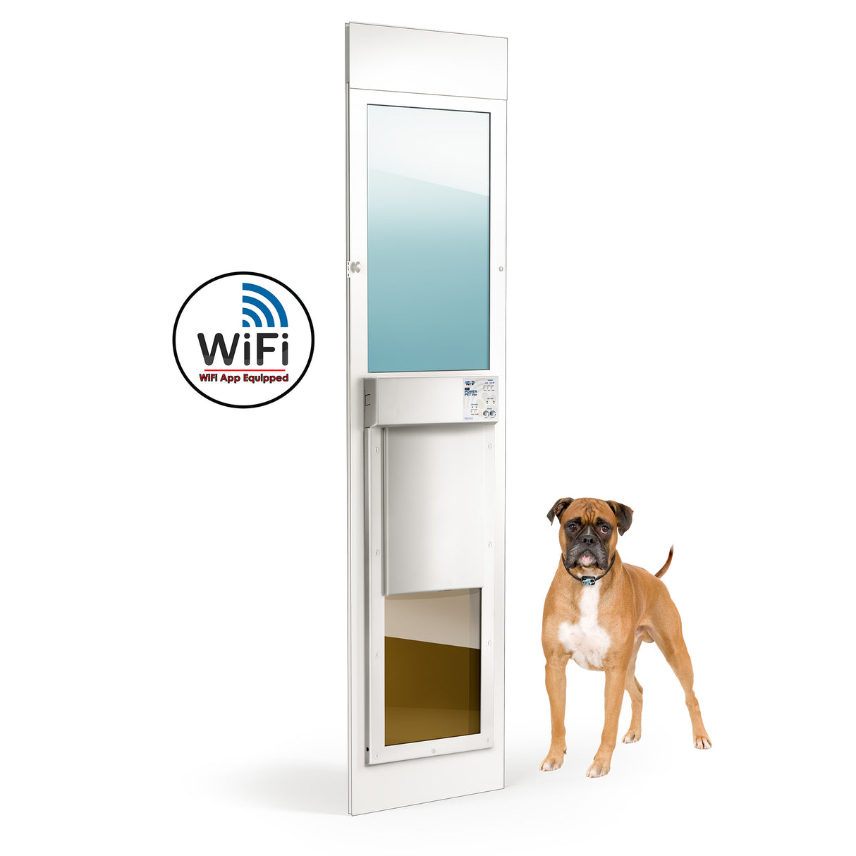 Large WiFi Controlled Power Pet Patio Door, Regular Height