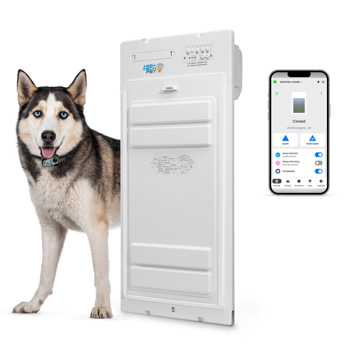 PXR-L LARGE DOOR MOUNT POWER PET ROLL UP WiFi ENABLED PET DOOR
