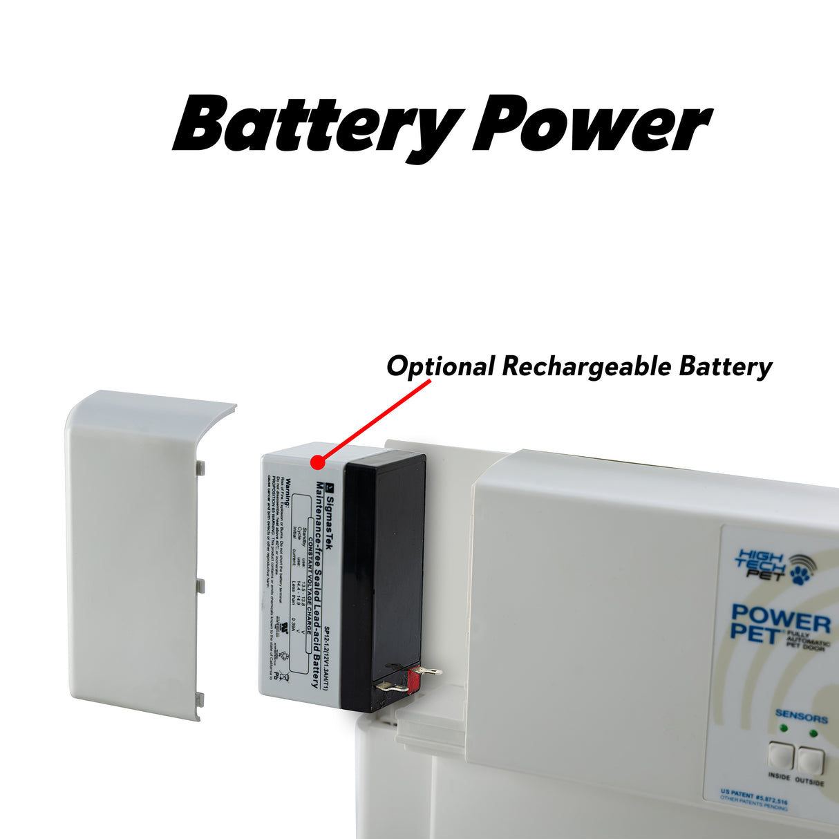 Power Pet Large Patio Pet Door Regular Height