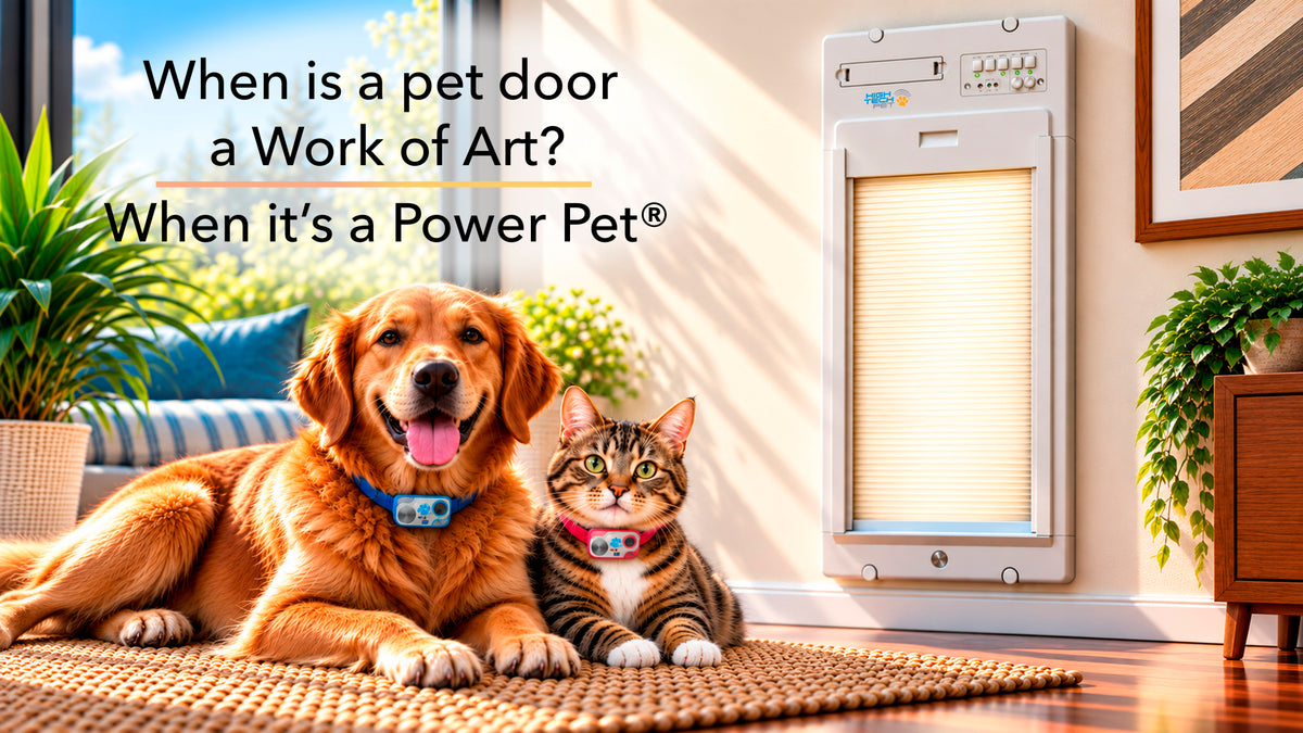 Power Pet smart automatic dog doors, beautifully designed for the modern smart home.