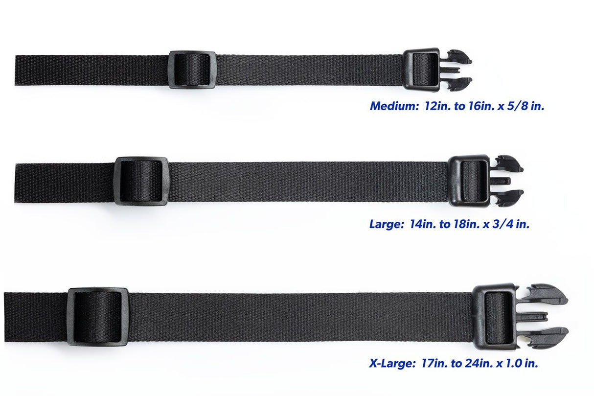 SOLID BLACK DELUXE COLLAR - Medium
