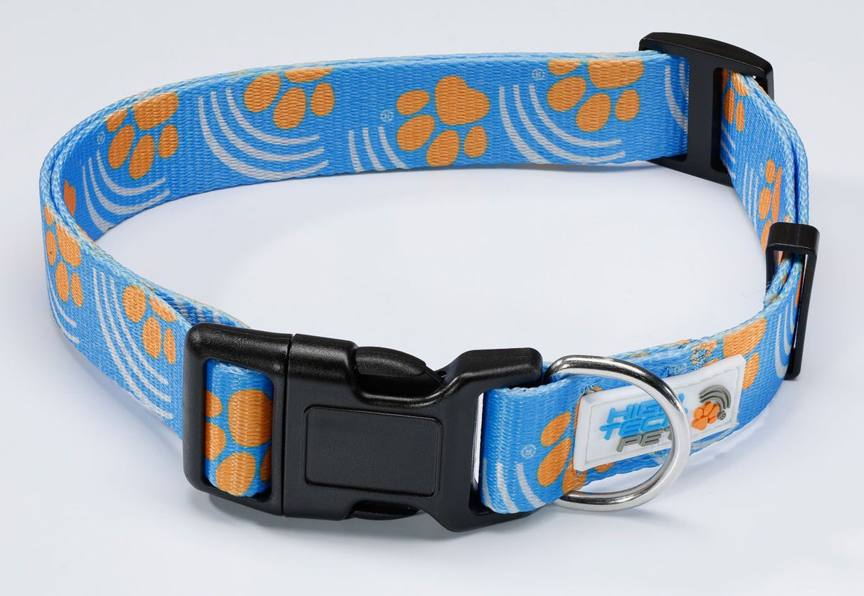 PAWS PATTERN DELUXE COLLAR - Large