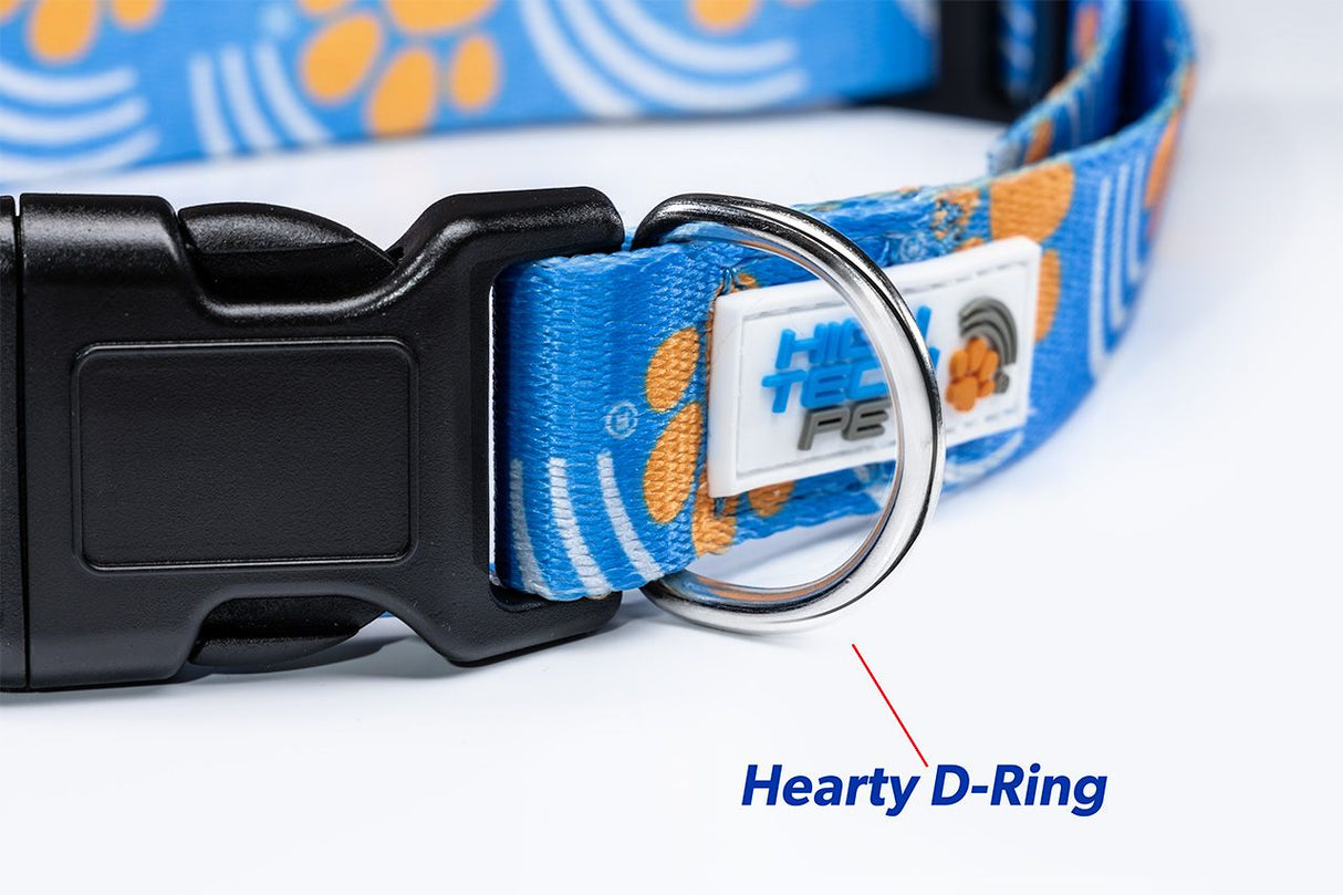 PAWS PATTERN DELUXE COLLAR - Large