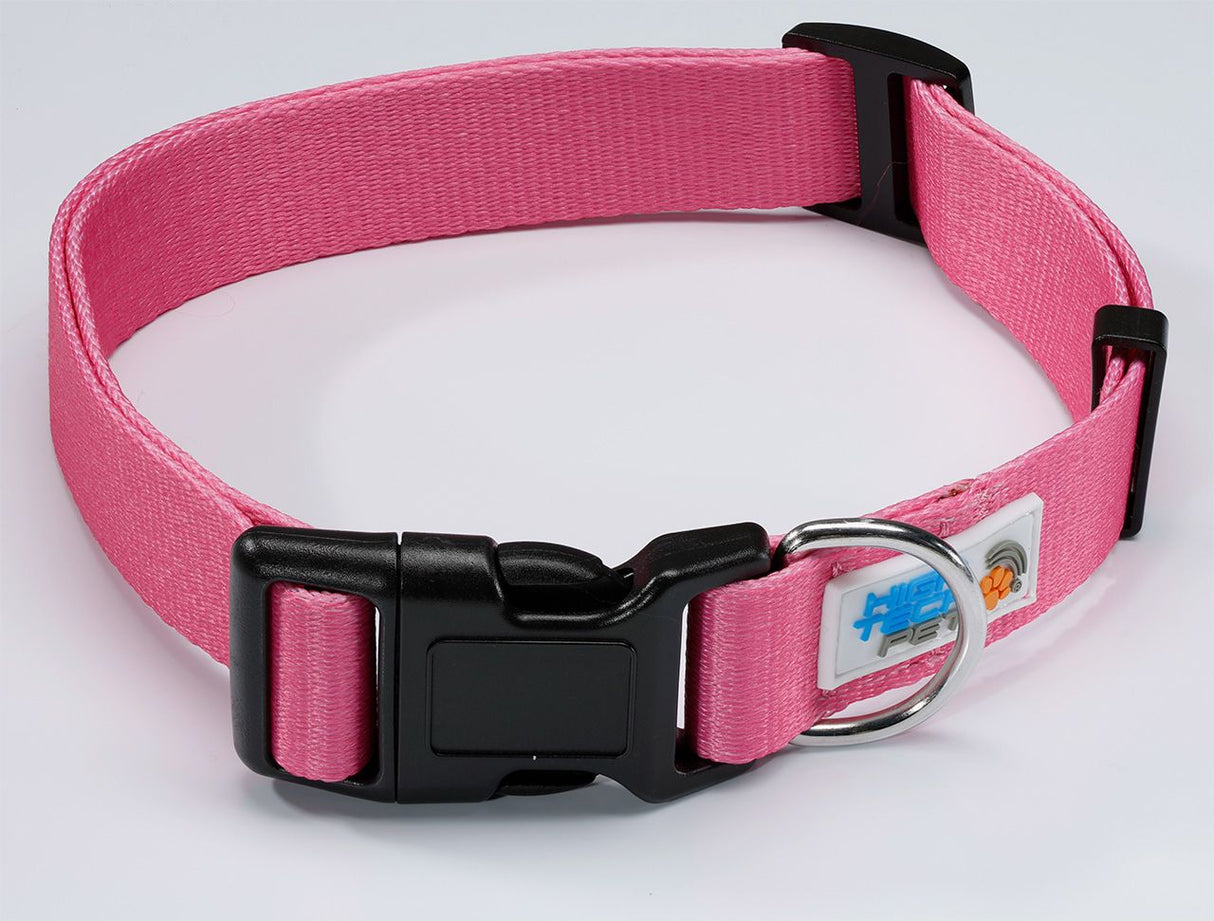 SOLID PINK DELUXE COLLAR - Extra Large