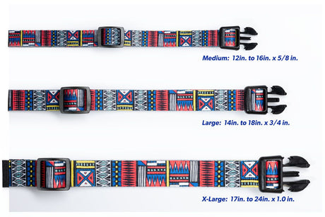 TRIBAL PATTERN DELUXE COLLAR