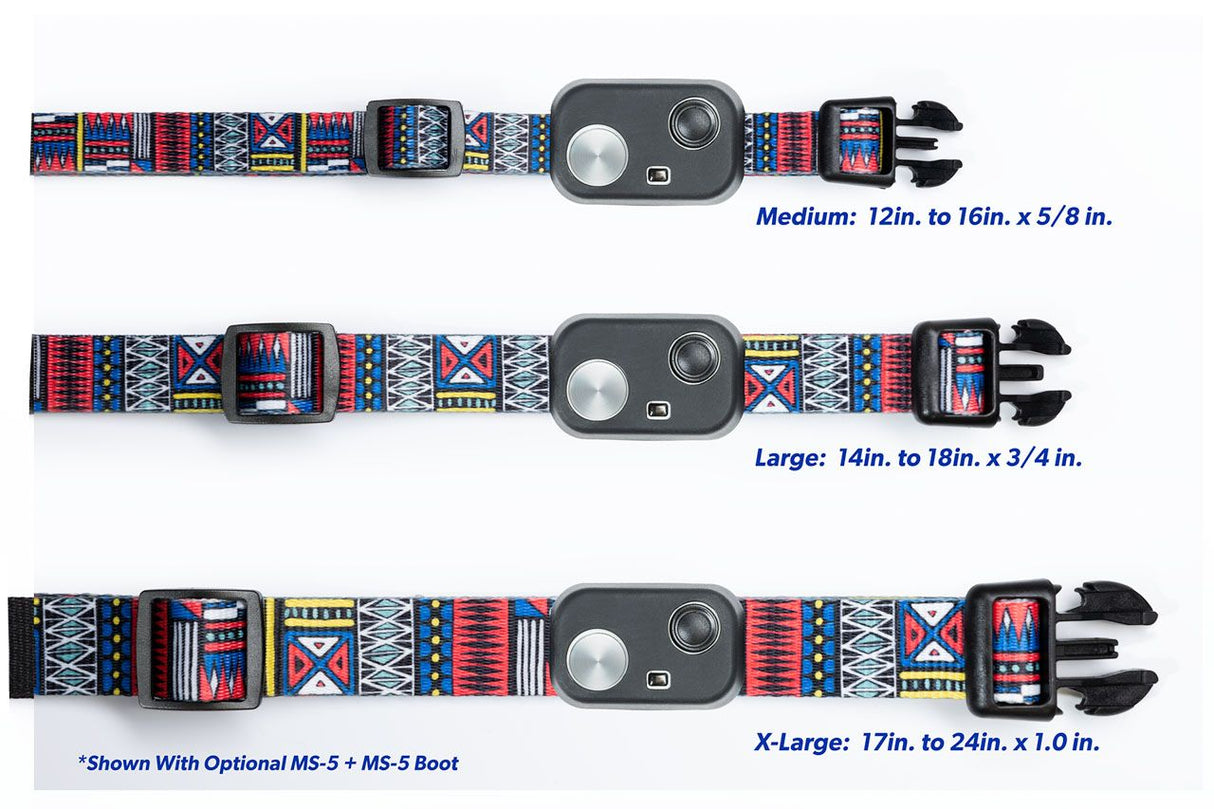 MS-5 COLLAR WITH DELUXE TRIBAL AND BOOT - Large