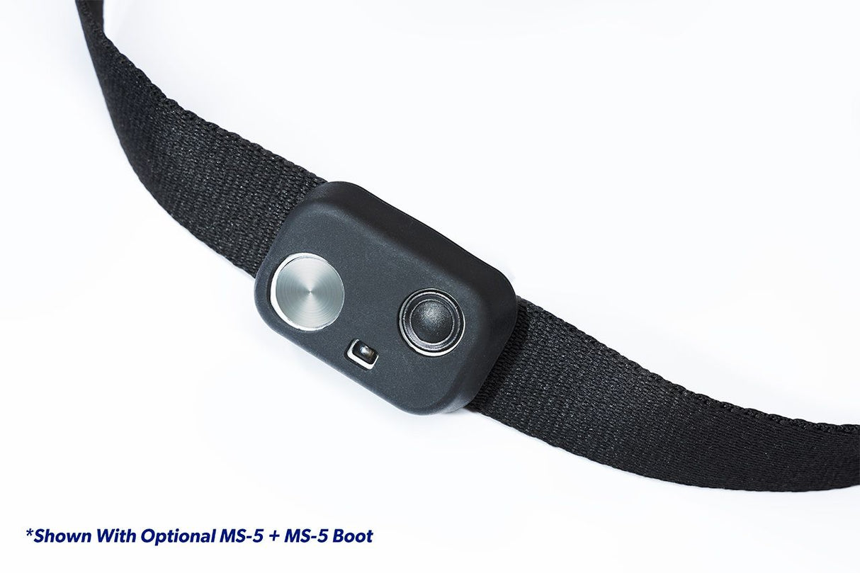 MS-5 UPGRADE KIT: 'SOLID BLACK' DELUXE COLLAR + MS-5 Boot - Extra Large