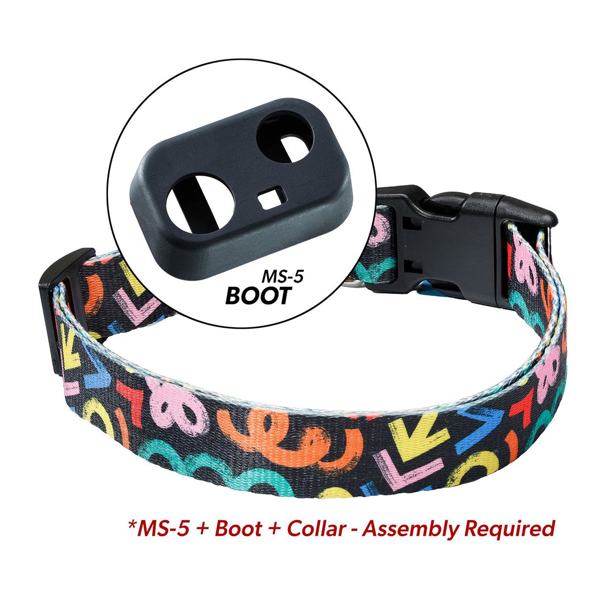 MS-5 UPGRADE KIT: 'MAC' PATTERN DELUXE COLLAR + MS-5 BOOT - Medium