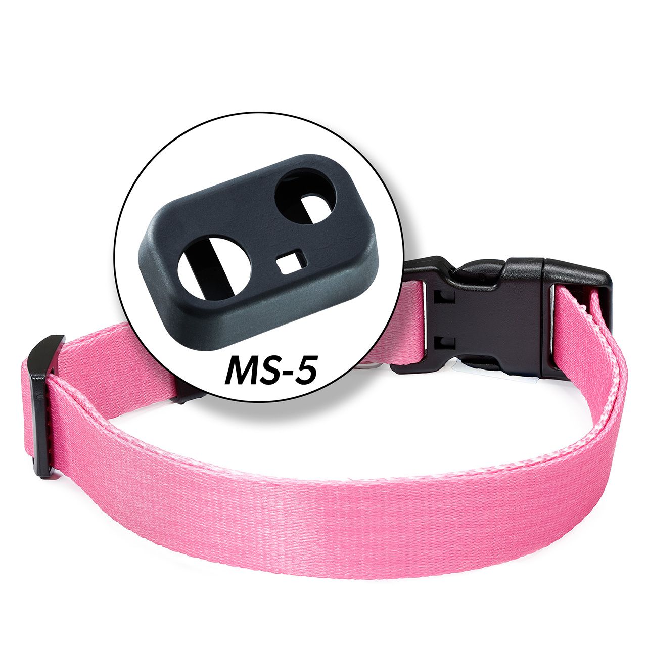 MS-5 UPGRADE KIT: 'SOLID PINK' DELUXE COLLAR + MS-5 Boot – High