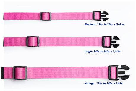 SOLID PINK DELUXE COLLAR