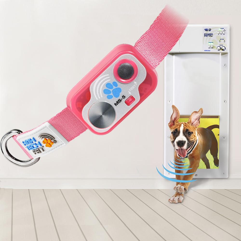 MS-5 Pink Designer Series Automatic Pet Door Collar