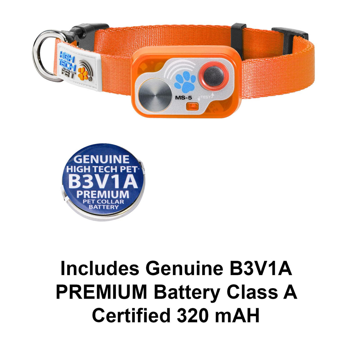 MS-5 Orange Designer Series Automatic Pet Door Collar