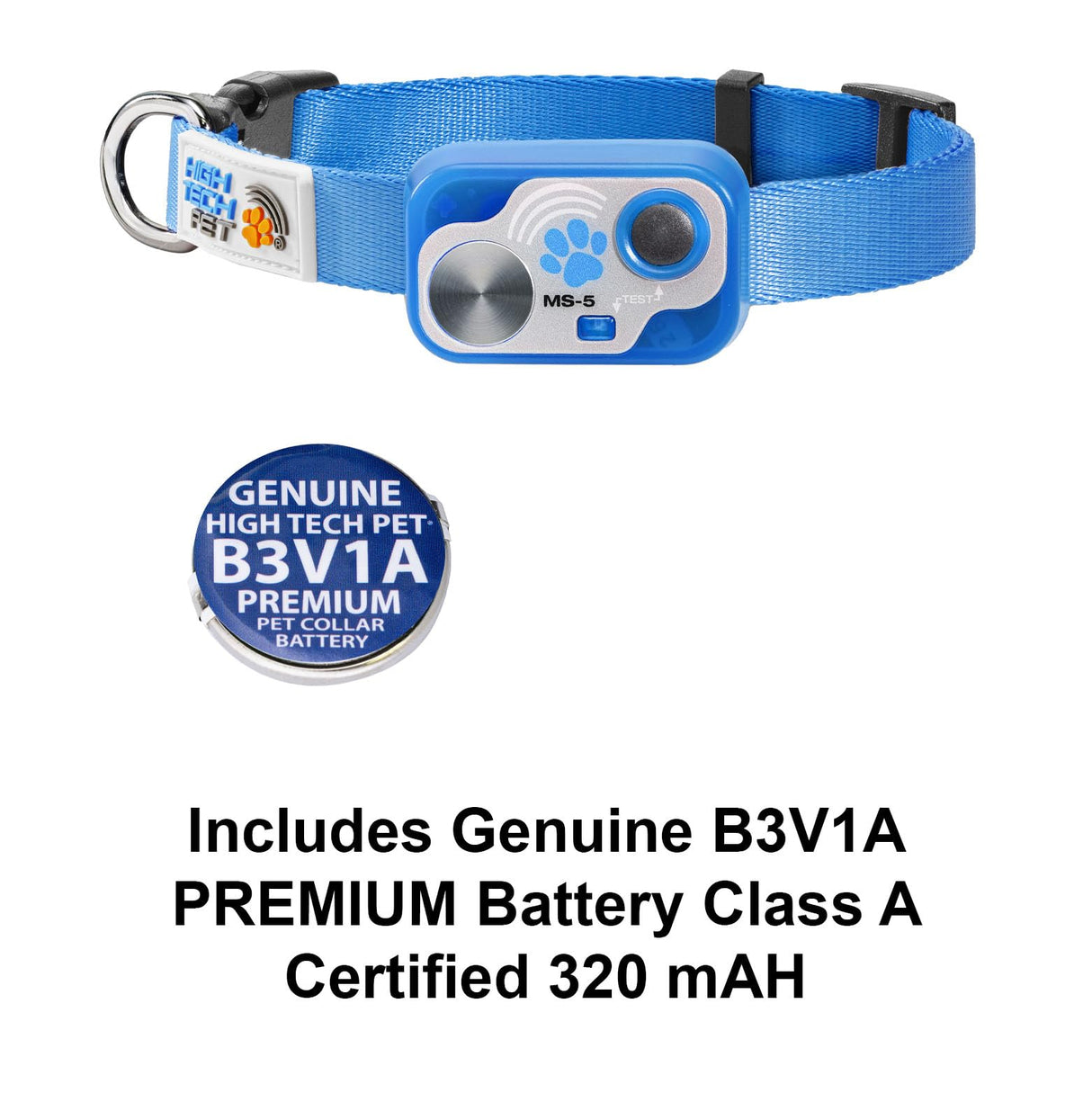 MS-5 Blue Designer Series Automatic Pet Door Collar