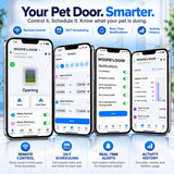 Power Pet Roll Up Smart Automatic Dog Door - XL, Door Installation