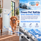 Power Pet Roll Up Smart Automatic Dog Door - XL, Door Installation
