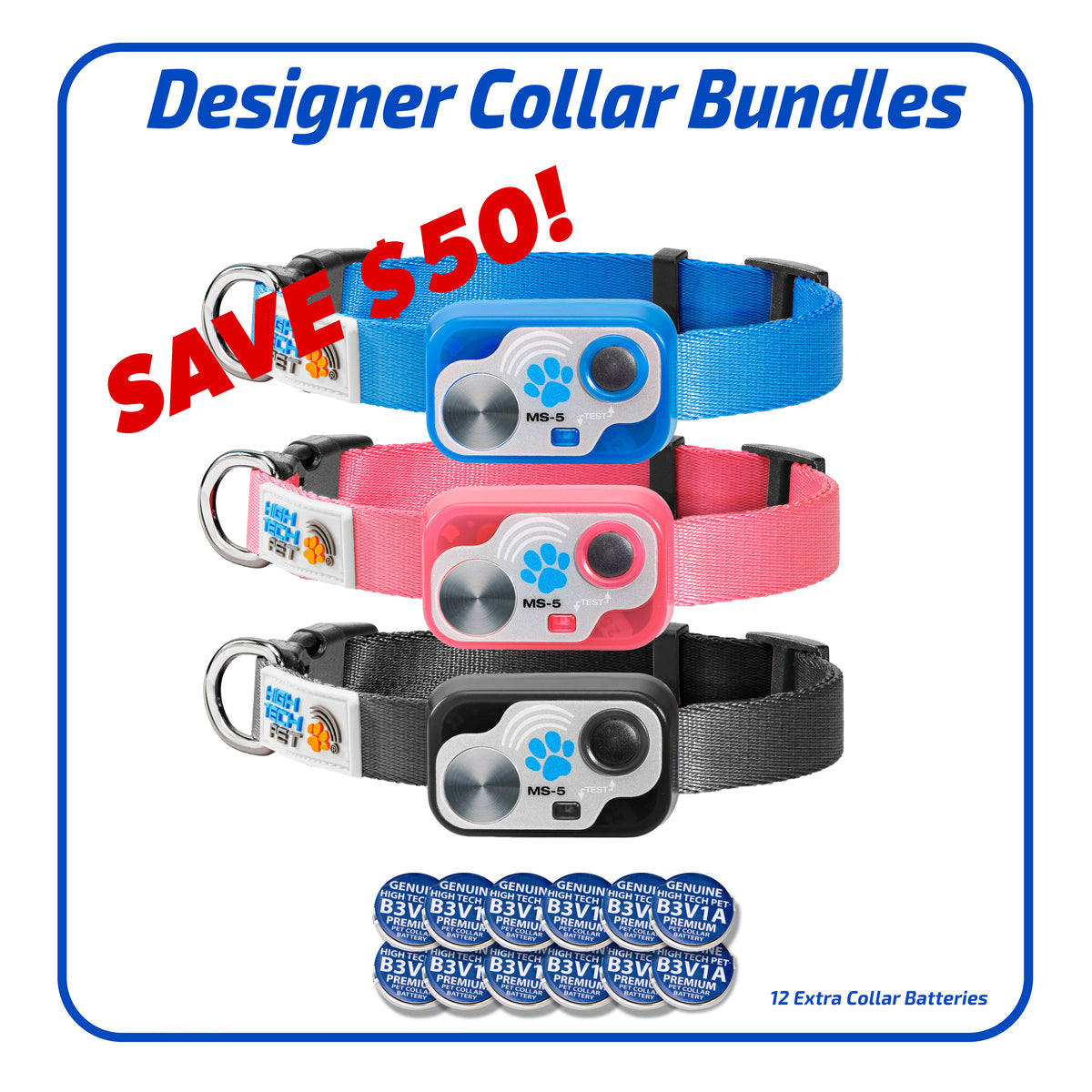 Designer Dog Collar Super Bundle – High Tech Pet