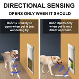 Power Pet WiFi Smart Automatic Dog Door - Large, Regular Height Patio Installation