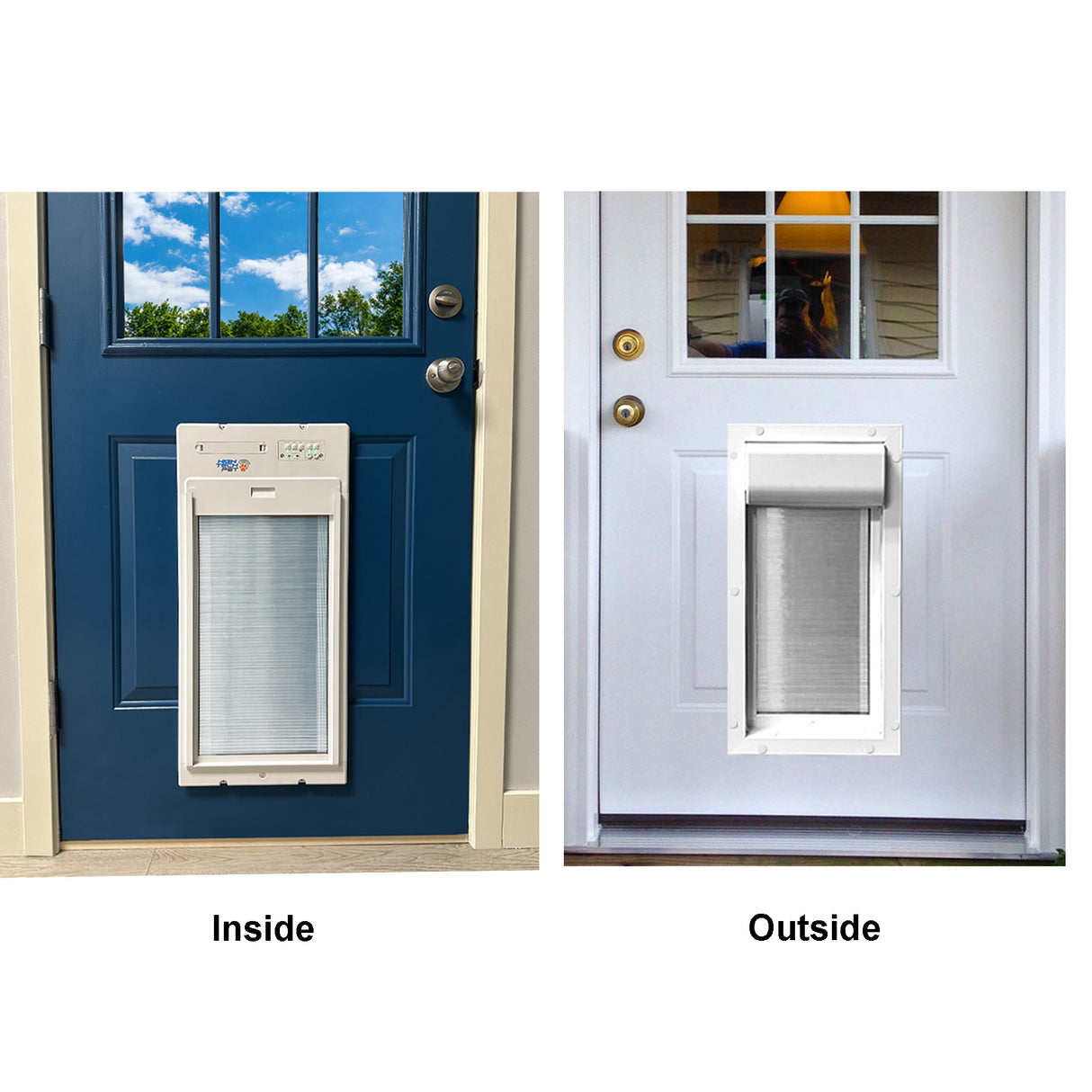 PXR-L LARGE DOOR MOUNT POWER PET ROLL UP WiFi ENABLED PET DOOR