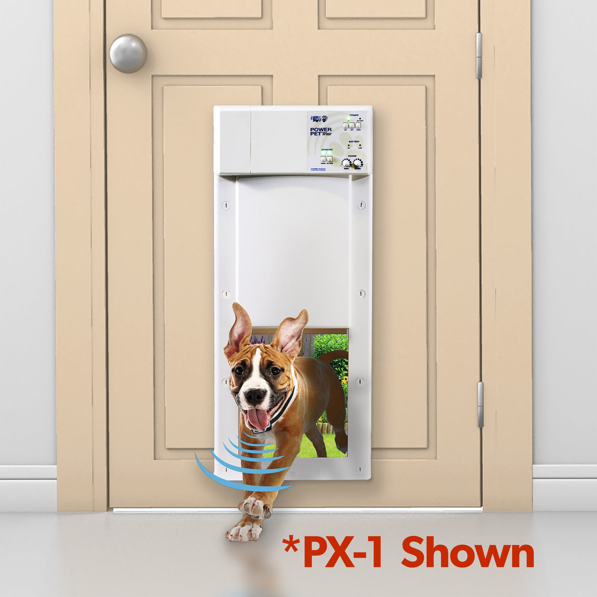 Sliding Glass Door Automatic Doggy Door With Collar Model PX-2