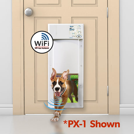 NEW! WiFi Controlled, Pet Operated Power Pet® Door Large, 12" X 16" Opening for Pets up to 100 lbs.