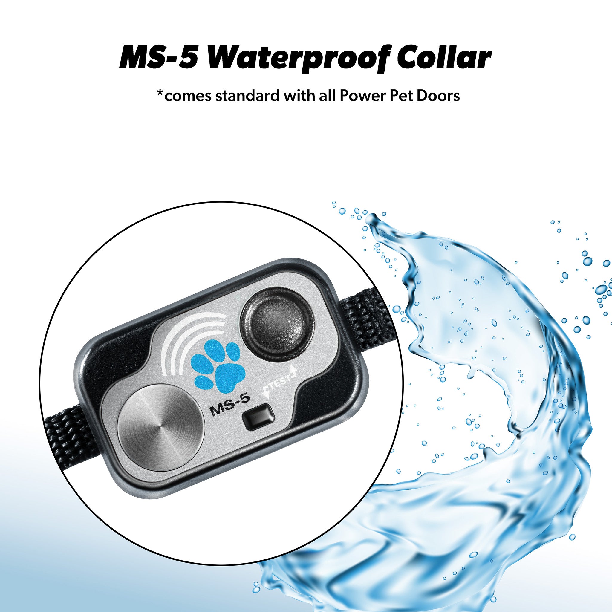 Model MS-5 MICROSONIC™ Ultrasonic Pet Door Collar – High Tech Pet