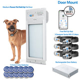 Power Pet Roll Up Smart Automatic Dog Door - Medium, Door Installation Bundle