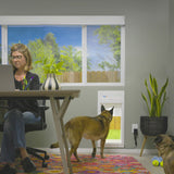 POWER PET ROLL UP Automatic WiFi Patio Pet Door, Extra Large, Regular Height