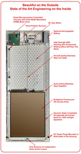 Power Pet Smart Automatic Dog Door - Medium, Wall Installation Bundle