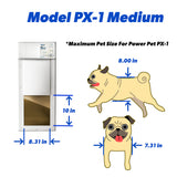 Power Pet Smart Automatic Dog Door - Medium, Wall Installation