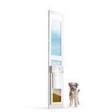 POWER PET ® FULLY AUTOMATIC PATIO PET DOORS NEW IMPROVED DESIGN! NEW LOWER PRICE! (Select Size in Options Below.) These doors are built to order. Please Allow 2 Weeks for Delivery