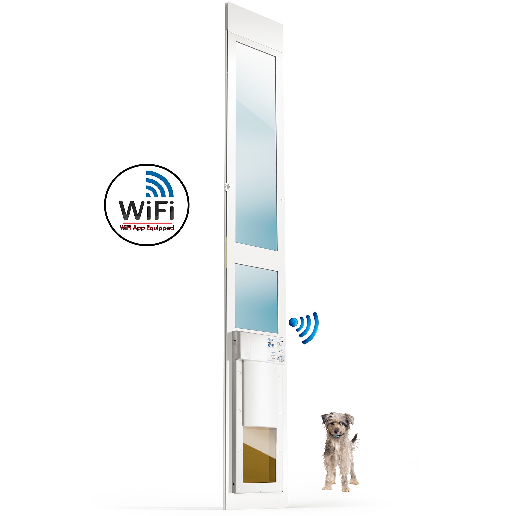 PX1-STE-WF MEDIUM WiFi POWER PET PATIO DOOR, TALL – High Tech Pet