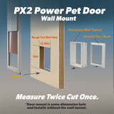 Model PX-2 LARGE STANDARD POWER PET ® WALL MOUNTED PET DOOR for All Pets up to 100 lbs.
