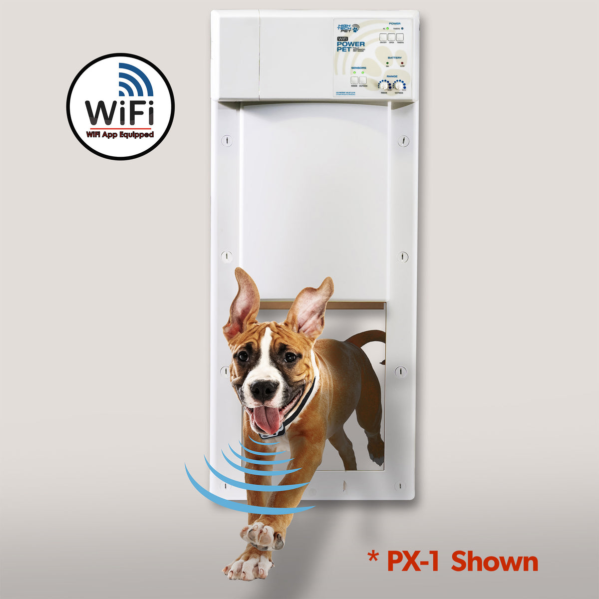 Large Wifi Controlled Power Pet Door – High Tech Pet
