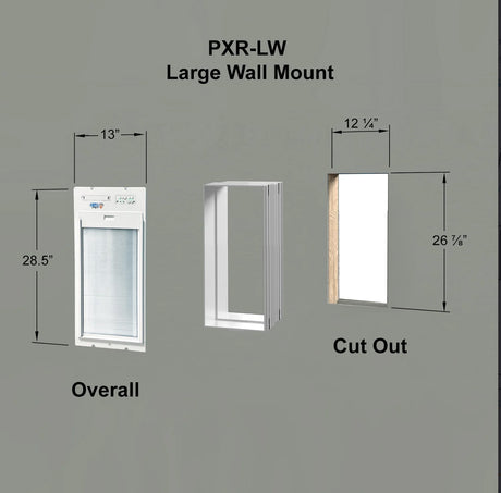 Aluminum Wall Tunnel for Power Pet Roll Up Large Door