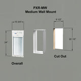 POWER PET ROLL UP Automatic WiFi Pet Door: Medium, Wall Mount
