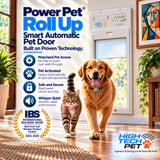 Power Pet Roll Up Smart Automatic Dog Door - XL, Door Installation