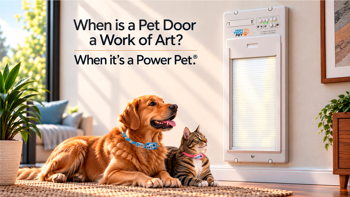 Power Pet smart automatic dog doors, beautifully designed for the modern smart home