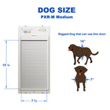 POWER PET ROLL UP Automatic WiFi Patio Pet Door, Medium, Regular Height