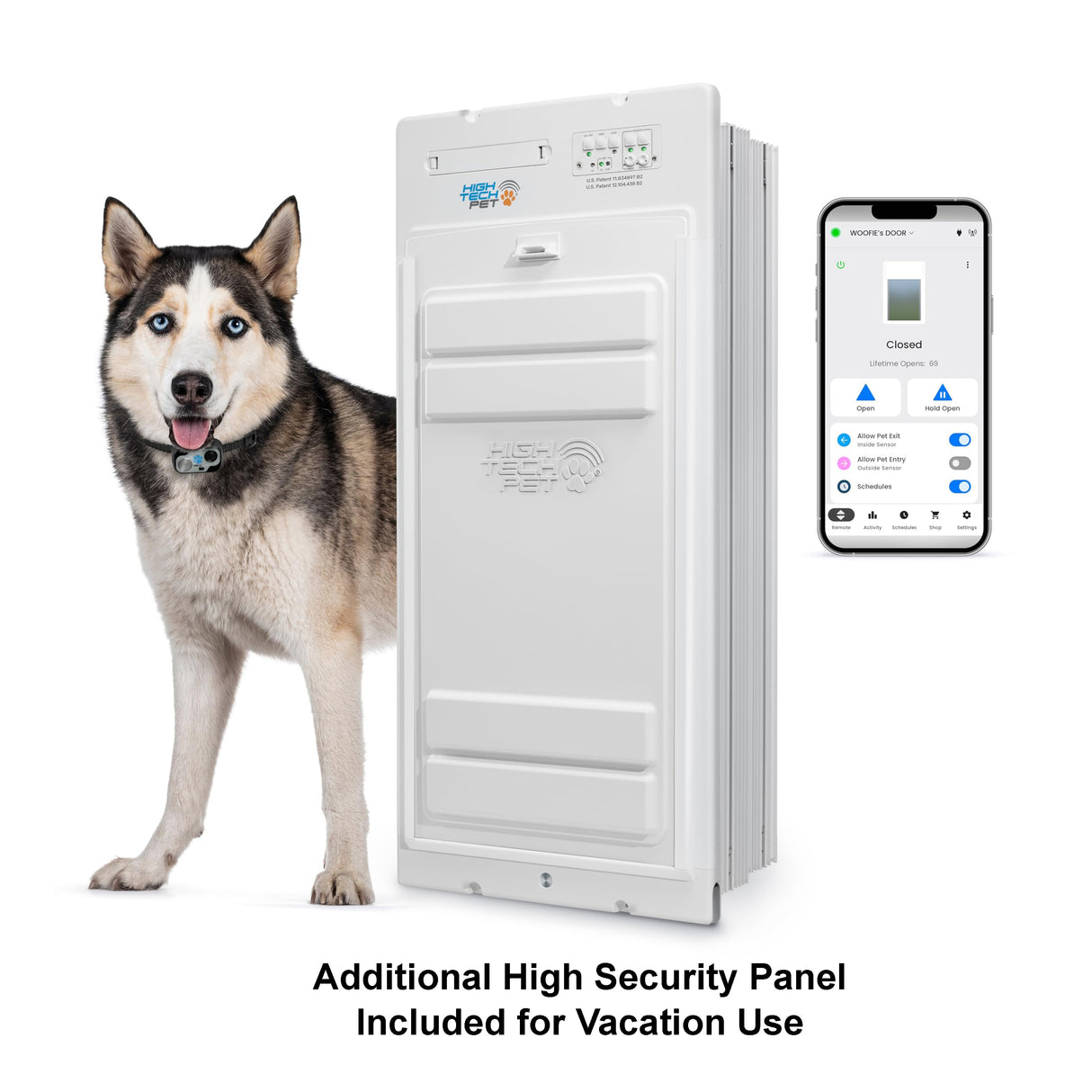 PXR-L LARGE DOOR MOUNT POWER PET ROLL UP WiFi ENABLED PET DOOR