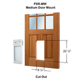 POWER PET ROLL UP Automatic WiFi Pet Door: Medium, Door Mount