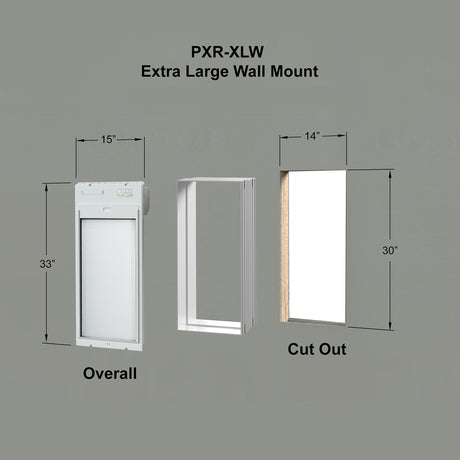 Aluminum Wall Tunnel for Power Pet Roll Up Extra Large Door