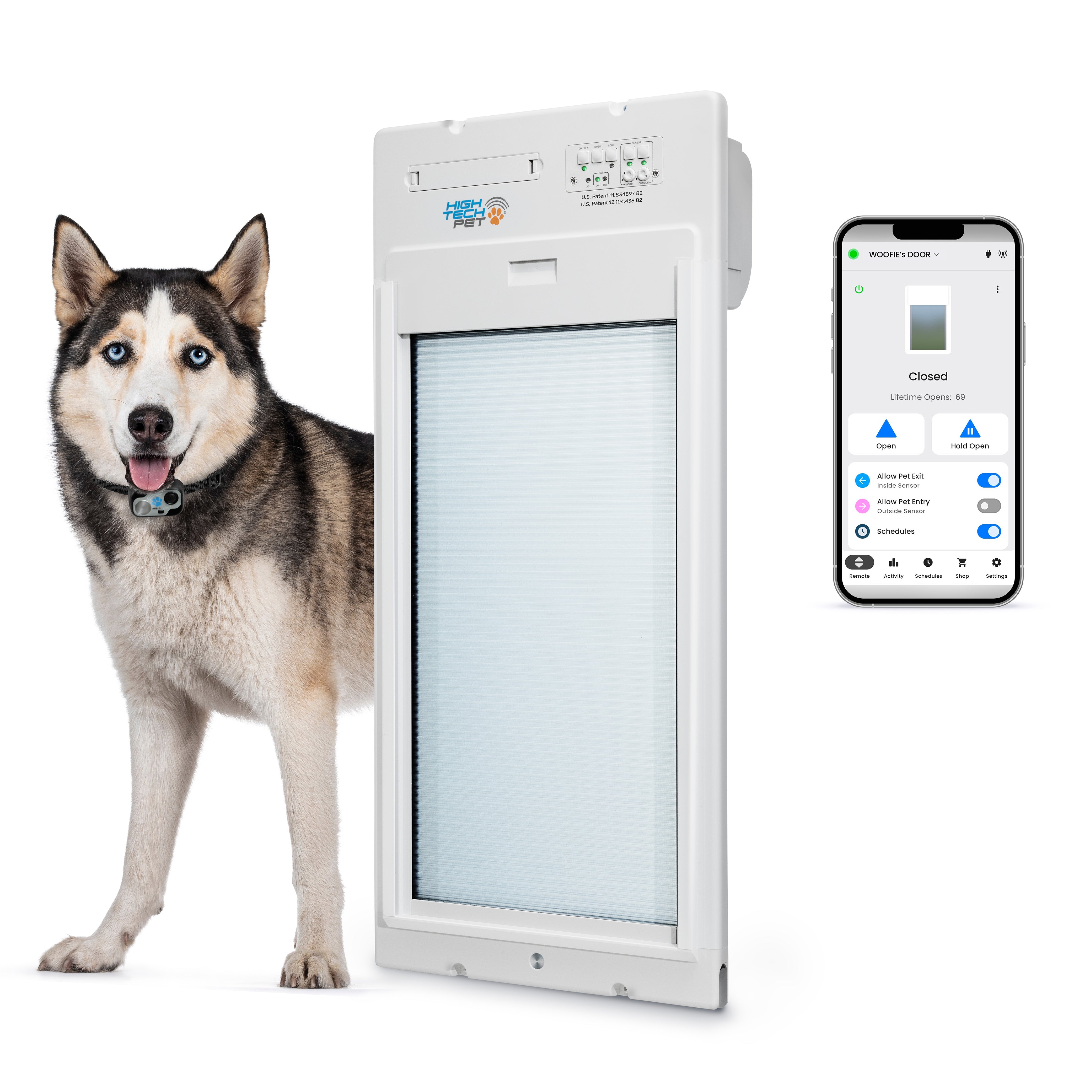 pee1215ページ PXR-L LARGE DOOR MOUNT POWER PET ROLL UP WiFi ENABLED PET DOOR