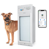 POWER PET ROLL UP Automatic WiFi Pet Door: Medium, Wall Mount