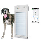 POWER PET ROLL UP Automatic WiFi Pet Door: XL, Door Mount
