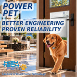 Power Pet Smart Automatic Dog Door - Medium, Door Installation Bundle