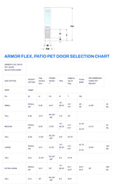 Armor Flex Patio Pet Door, Large, Regular Height