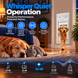 Power Pet Roll Up Smart Automatic Dog Door - XL, Door Installation